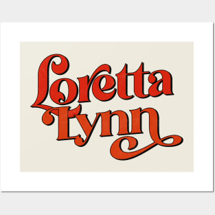 Loretta Lynn / 70s Style Country Fan Design Posters and Art